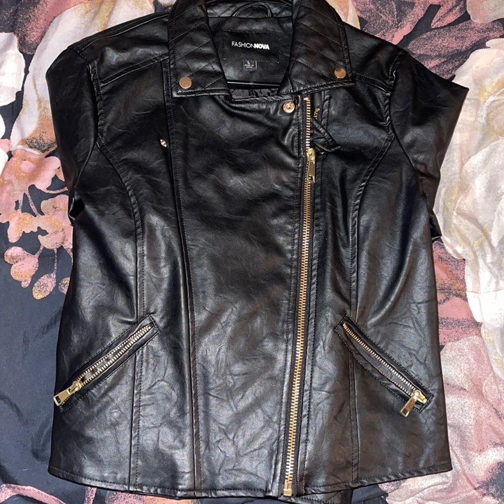 Vegan leather jacket